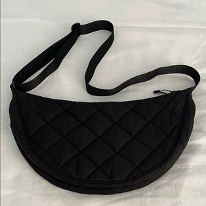 Uniqlo Black Quilted Crossbody Bag